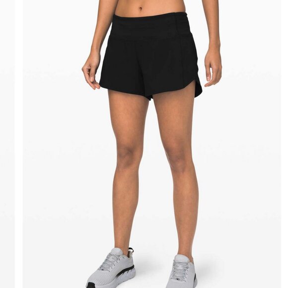 Lululemon Speed Up Short Black 14 Long - Picture 2 of 8